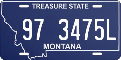 MT license plate 973475L