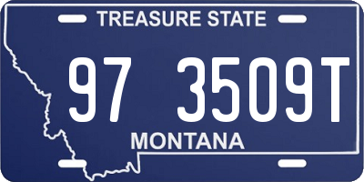 MT license plate 973509T