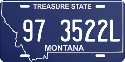 MT license plate 973522L