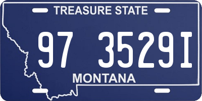 MT license plate 973529I