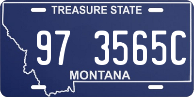 MT license plate 973565C