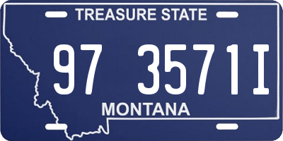 MT license plate 973571I