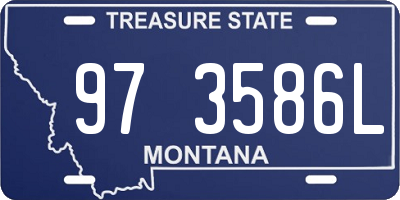 MT license plate 973586L