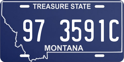 MT license plate 973591C