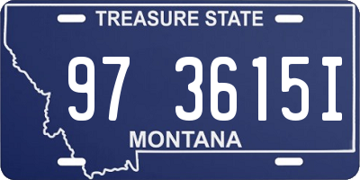 MT license plate 973615I