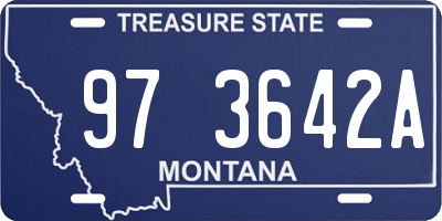 MT license plate 973642A