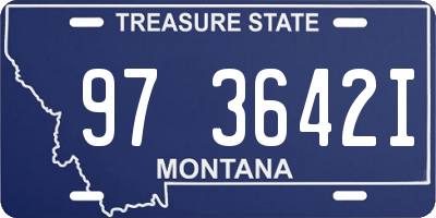MT license plate 973642I