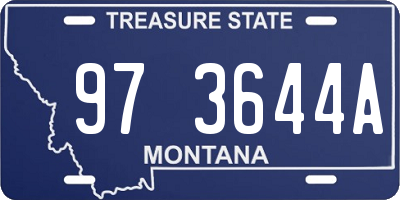 MT license plate 973644A