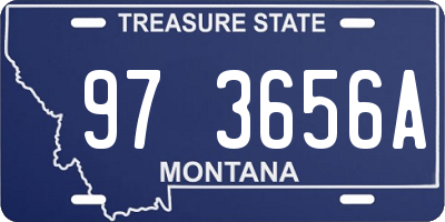 MT license plate 973656A