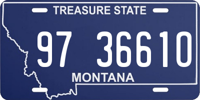 MT license plate 973661O