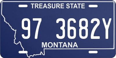 MT license plate 973682Y