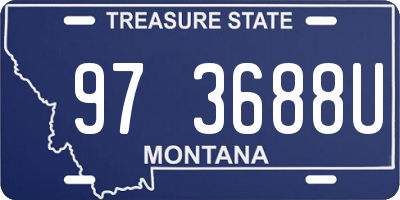 MT license plate 973688U