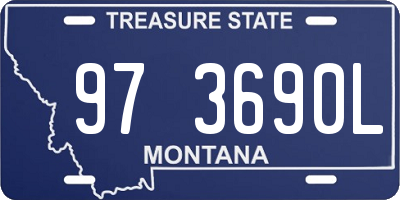 MT license plate 973690L