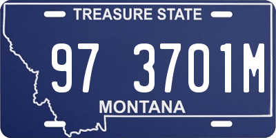 MT license plate 973701M