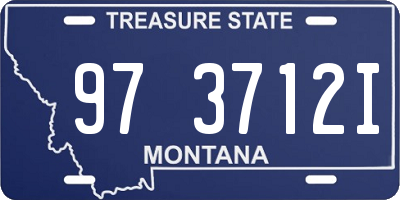 MT license plate 973712I