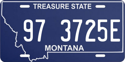 MT license plate 973725E