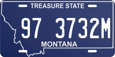 MT license plate 973732M