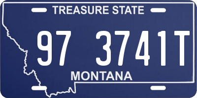 MT license plate 973741T