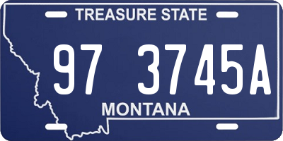 MT license plate 973745A