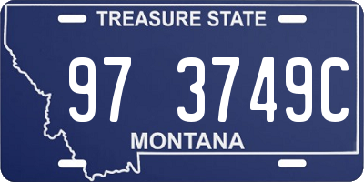 MT license plate 973749C