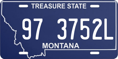 MT license plate 973752L