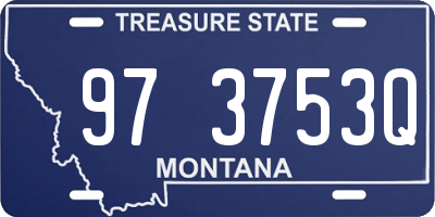 MT license plate 973753Q