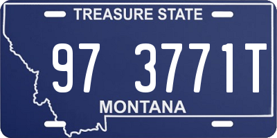 MT license plate 973771T