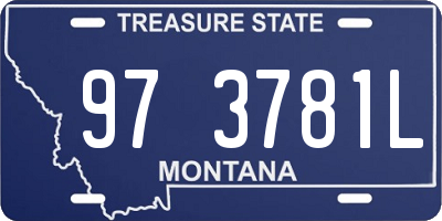 MT license plate 973781L