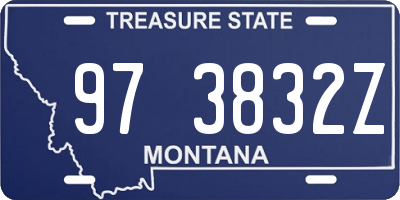 MT license plate 973832Z