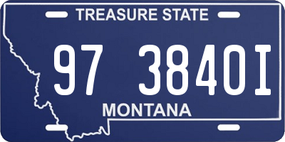 MT license plate 973840I