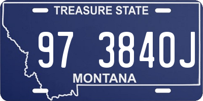 MT license plate 973840J