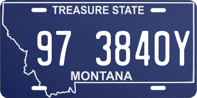 MT license plate 973840Y
