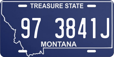 MT license plate 973841J