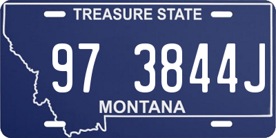 MT license plate 973844J