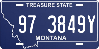 MT license plate 973849Y