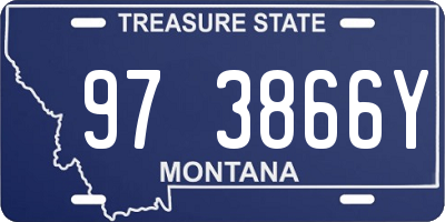 MT license plate 973866Y