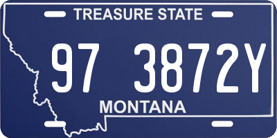 MT license plate 973872Y