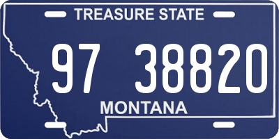 MT license plate 973882O