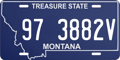 MT license plate 973882V