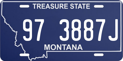 MT license plate 973887J