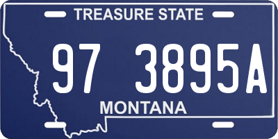 MT license plate 973895A