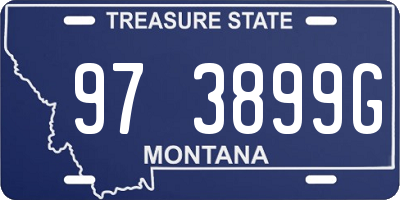 MT license plate 973899G