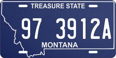 MT license plate 973912A