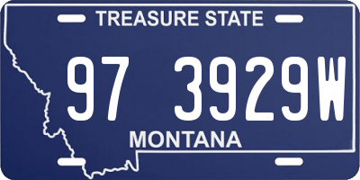 MT license plate 973929W