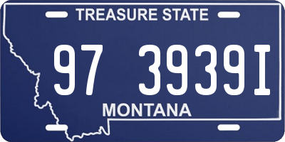 MT license plate 973939I