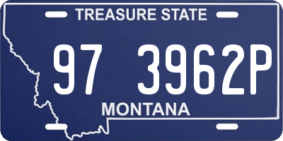 MT license plate 973962P