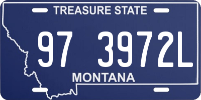MT license plate 973972L