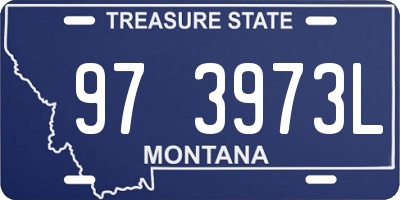 MT license plate 973973L