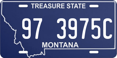 MT license plate 973975C