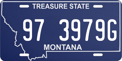 MT license plate 973979G